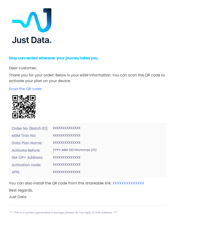 Email instructions